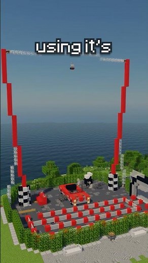 Working DIVE COASTER In Minecraft! #minecraft #minecraftbuild #themepark