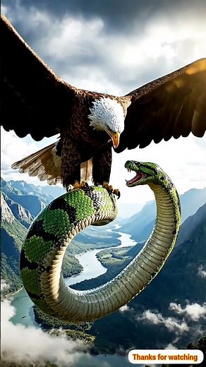 Eagle vs Anaconda | Epic Sky Battle of Nature’s Deadliest Predators #eagles #snake #shortsfeed
