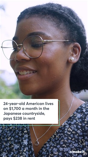 Lexi Smith moved from Atlanta to Japan to teach at an eikaiwa, or an English conversation school. She earns about $1,700/month and pays $236/month for her apartment in the Chiba Prefecture of Japan. | CNBC Make It