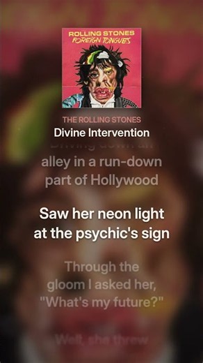 The Rolling Stones - Divine Intervention (Lyrics)