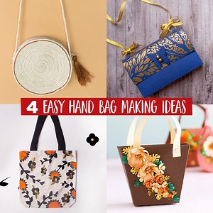 98K views · 2.9K reactions | 4 Easy Hand Bag Making-Ideas | Fashion...
