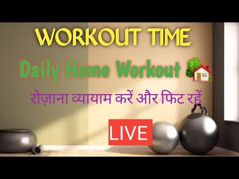 WORKOUT TIME/Daily Home Workout 🏡/Push-Yourself/Fat Burn And Muscles Tone Workout/LIVE