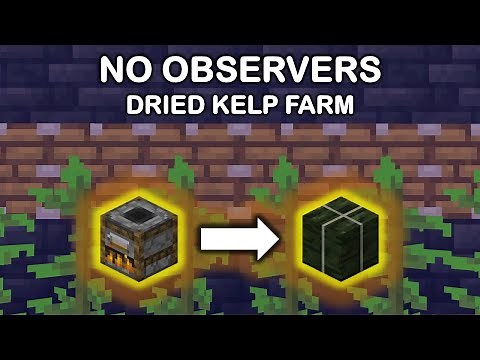 Auto-Refueling & Auto-Crafting Dried Kelp Block Farm! || Minecraft 1.21.11