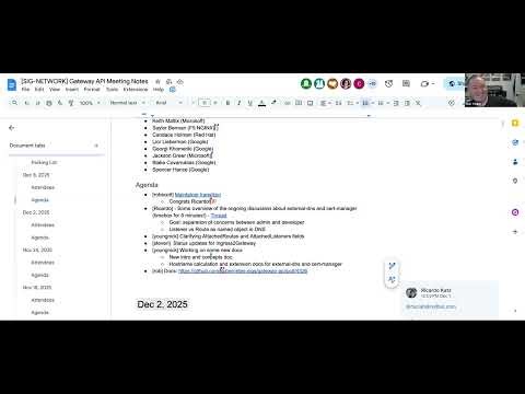 Gateway API meeting for 2025-12-08