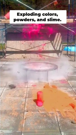 Satisfying Color Explosions! 💥🌈 #viral