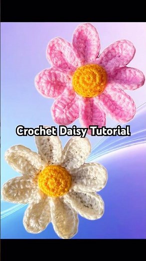 Crochet a Daisy Step by Step 🌼 | Fast & Easy Flower Tutorial for Beginners IN MY CHANNEL ❤️