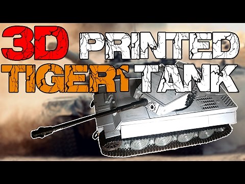 3D printed Tiger 1 tank free stl files