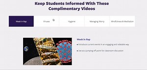 🎤 These five Flocabulary videos are perfect to send to your students: 📰 Week in Rap 🦠 Viruses 🧼 Hygiene 💙 Managing Worry 🧘 Mindfulness & Meditation 🎶 Access here: https://bit.ly/38QIbuR | Flocabulary