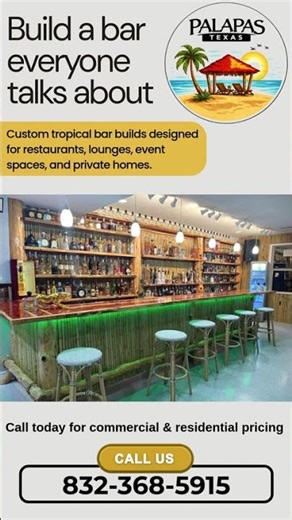 🍹 Custom Palapa Bars