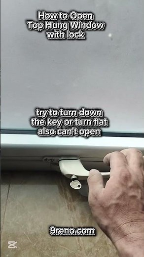 🔓 How to Open a Top-Hung Window with Lock | Common Mistakes Homeowners Make #residentialwindows