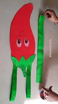 DIY Chilly Costume | Vegetable Costume For Fancy Dress Competition | RED DAY Fancy Dress Ideas
