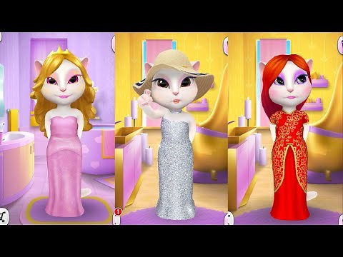 My talking Angela level 21 VS level 22 VS level 23 Gameplay great makeover for Kid. Ep.14