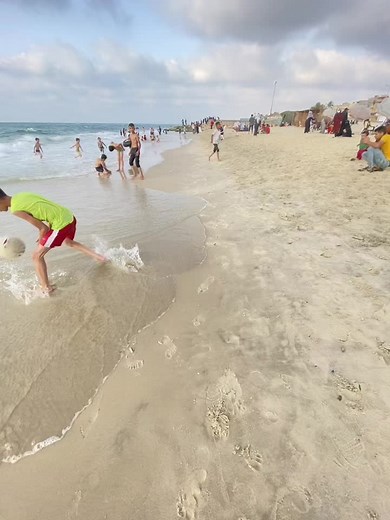 Family Beach Fun: Children Playing and Enjoying Summer