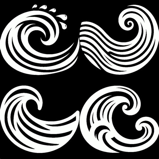 Wave Ocean SVG Bundle: Vector Clipart for Cricut & Silhouette (digital Download) - Etsy