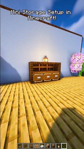 Mini Storage Setup in Minecraft! 📦✨ Easy Build #minecraft #minecraftbuilding #shorts
