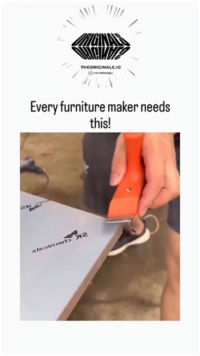 memefount on Instagram: "#onlyoriginals #theoriginals The post demonstrates the Imbot edge banding trimmer, a manual tool with a stainless steel blade that flush-cuts excess veneer tape on plywood or melamine sheets, enabling precise, toolfree finishing for furniture edges. Posted by architect @Layemie001 , it quickly amassed 310k views and 340 likes, tapping into woodworking enthusiasts' need for affordable aids that streamline assembly without power equipment. Amazon reviews confirm its 3-in-1