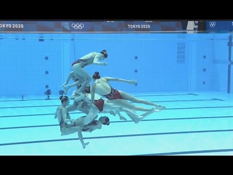 Artistic swimming china team technical routine olympic tokyo