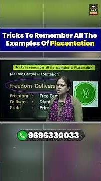 Trick to Remember All Examples of Placentation 🌿 | Biology Made Easy #neet2025