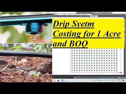 Cost of drip irrigation system on 1 acre orchard, BOQ of Drip, HEIS, Estimate of trickle irrigation