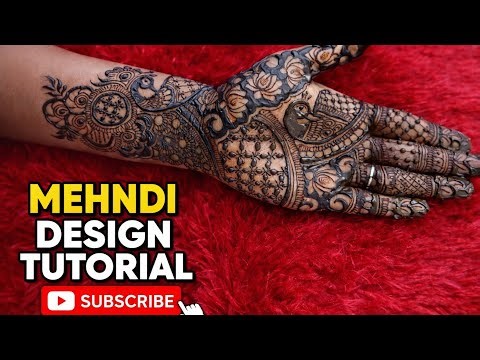 Front Hand Bridal Mehndi Design Tutorial | Easy Full Hand Mehndi Step By Step 2026 #youtube #video