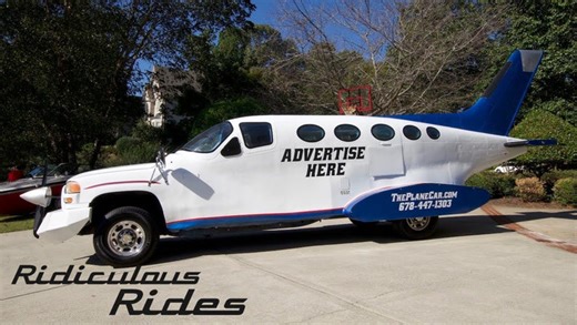 Genius car designer builds 32ft long 'plane car'