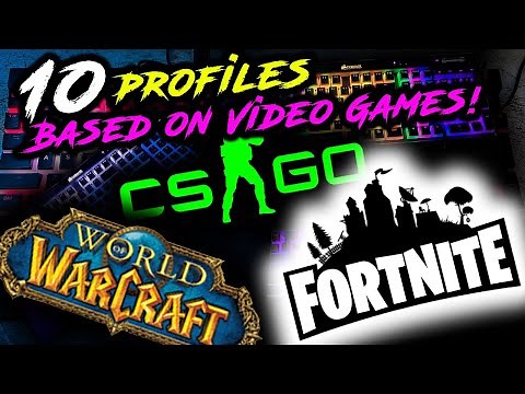 10 RGB Profiles BASED ON VIDEO GAMES | Razer and Corsair