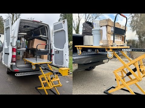This Innovative Lift & Slide Cart Simplifies Heavy Cargo Loading