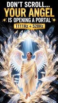DON’T SCROLL… ✨ YOUR ANGEL IS OPENING A PORTAL FOR YOU |1111Hz + 528Hz #angel #spiritualawakening