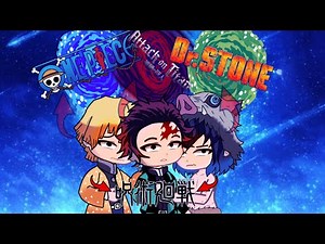 Demon slayer across anime dimensions ( jujutsu kaisen / one piece / attack on titan /doctor stone )