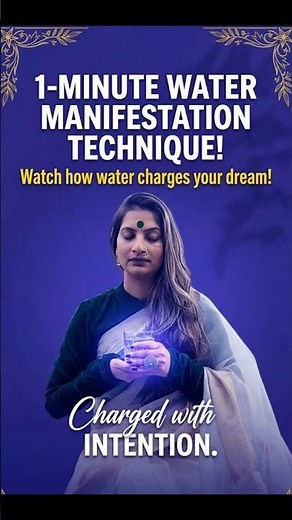 1‑Minute Water Manifestation Technique | Charge Your Water With Intention | Power of Now