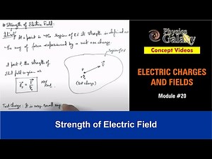 Class 12 Physics | Electrostatics | #20 Strength of Electric Field | For JEE & NEET