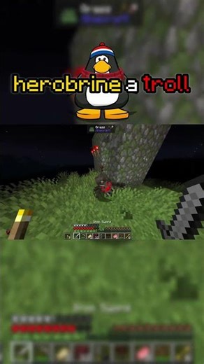 herobrine trolling my game