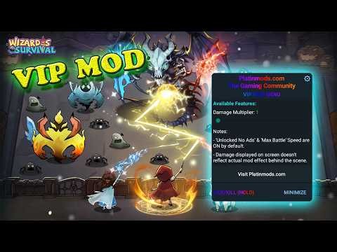 Wizard's Survival MOD Menu APK | Damage Multiplier, Unlocked No Ads, Max Battle Speed