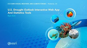U.S. Drought Outlook Interactive Web App and Statistics Tools