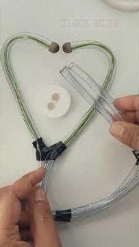 Stethoscope Model Making 🩺❤️. #activitiesforkids #scienceexperiment #trending #diy