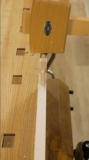 This is how to make simple dowel joints... #woodworking #joinery #asmr
