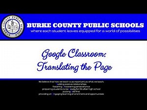 Google Classroom ❙ Translation