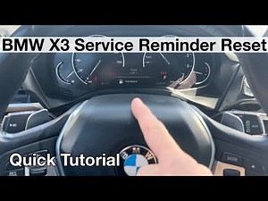Wie setzt man die "Service"-Anzeige eines BMW X3 zurück?