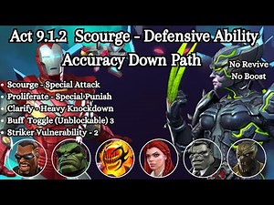 MCOC Act 9.1.2 Scourge - Defensive Ability Accuracy Down Path - Silver Centurion Boss