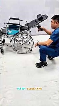 Xe Lăn Có Bô Vệ Sinh và Ngả Nằm 180 độ dành cho người già #xelan #wheelchair #xelandulich