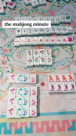 mahjong minute ⏱️ Lesson 5 - Winds N E W S #morethanmahjong #mahjong #mahjongg #tiletok #fyp