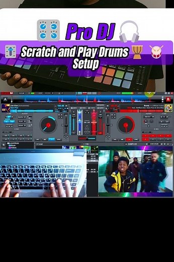 VirtualDj: Freestyle Scratch🎚️ and Play Drums'🥁🪘 Keyboard Setup on Point 🔥🔥#foryouシpage #djset