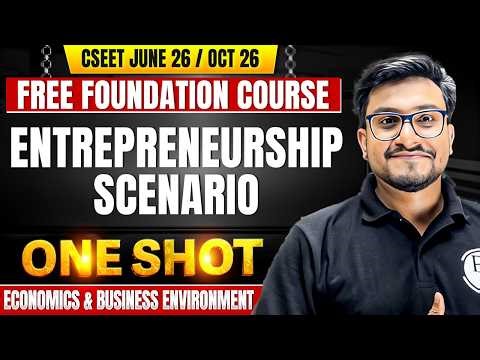 Entrepreneurship Scenario | CSEET Business Management | CSEET June 2026 / October 2026