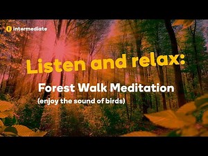 Memrise Spanish Podcast, Ep. 9: Meditation (Forest walk) - Beginner Spanish with Subtitles
