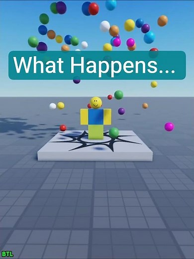 What happens when.. 300 balls drop from the sky? ⚽⚽⚽ #roblox #experiment