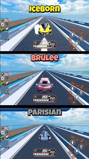 IceBorn VS Brulee VS Parisian 2026 Acceleration Speed Test in Roblox Jailbreak