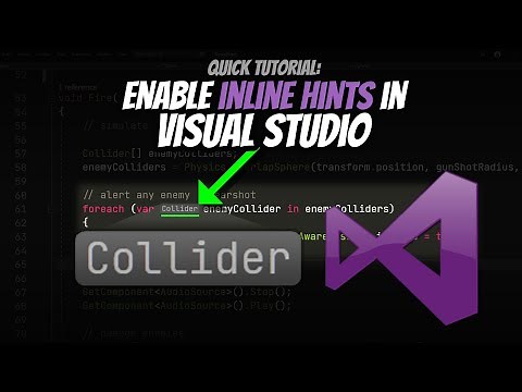 Enable Inline Hints / Tooltips in Visual Studio