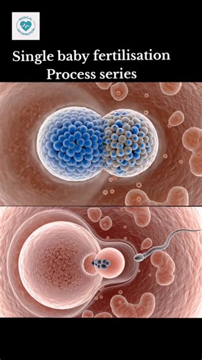 78K views · 516 reactions | Single baby fertilisation process inside view #fertilization #anatomy #biology #medical #share | Medical information | Facebook