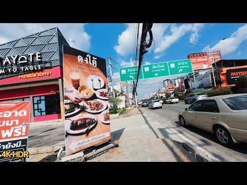 【4K HDR】No Music Chiang Mai City Walk｜Real Street Sounds & Local Life You Don’t Usually See