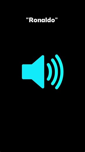 "Ronaldo" Sound Effect for Edits